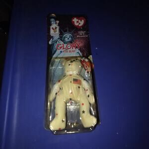 Glory the bear  McDonalds TY Beanie rare errors 1993 oakbrook misprint